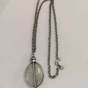 Lia Sophia Kiam Family " Crystal Fog" Genuine Rock Crystal & Cut Crystal Necklac